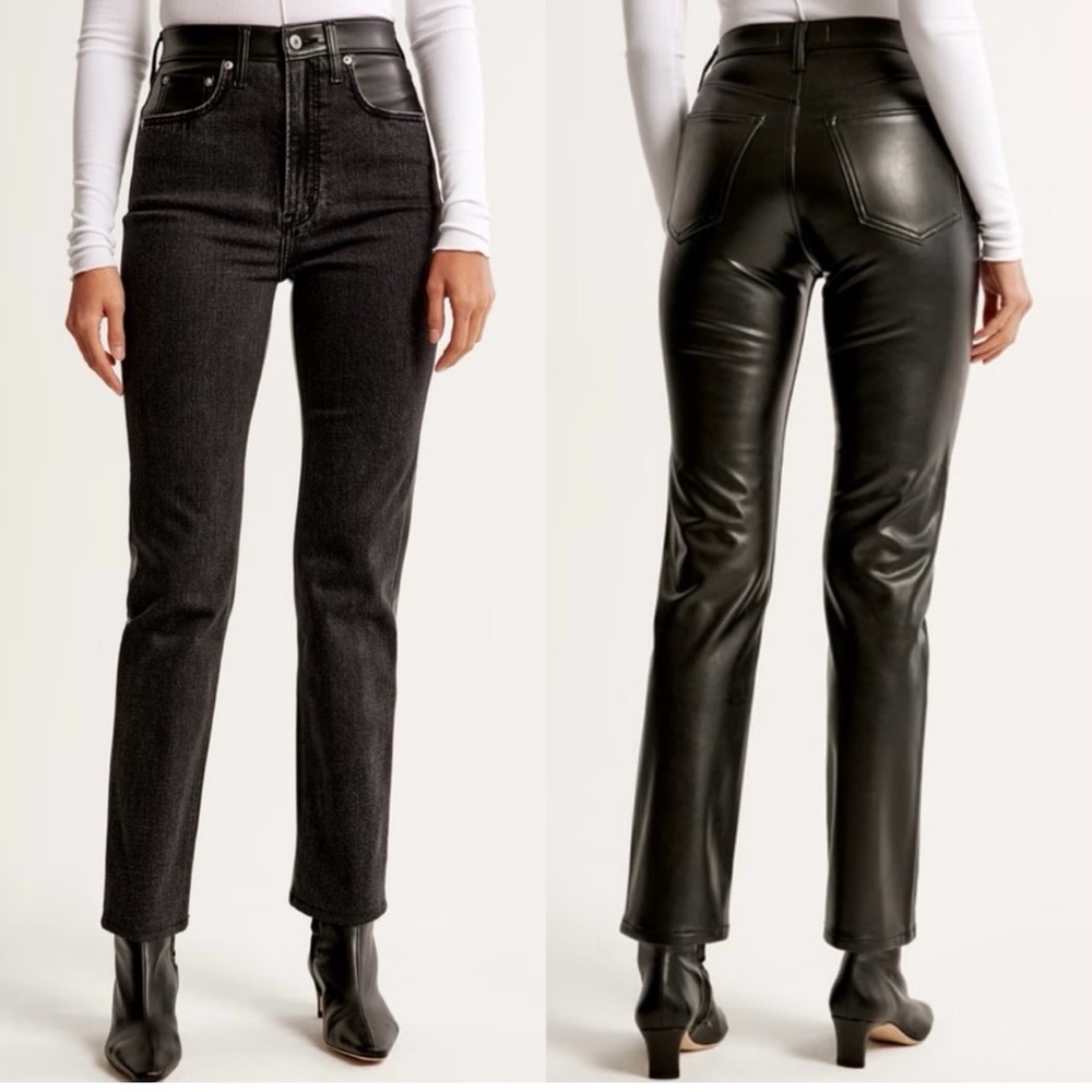 Abercrombie NEW High Rise Straight Ankle Jean - Picture 2 of 2